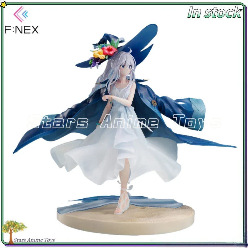Original F:NEX THE JOURNRY OF ELAINA Elaina Summer White Skirt 1/7 PVC Animation Figures Ornaments Collection Toys