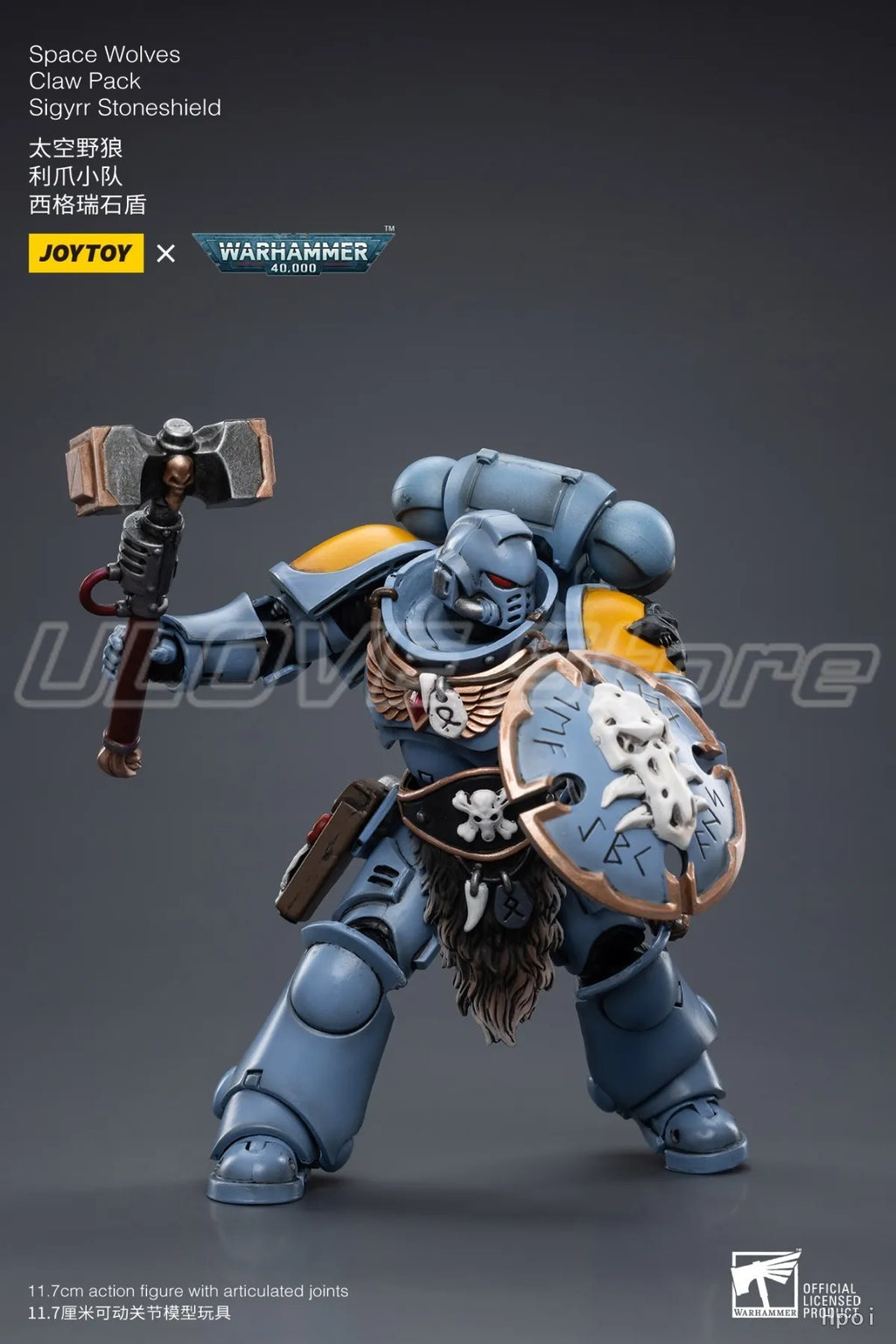 In Stock Original JOYTOY 40K Space WolvesClaw PackSigyrr Stoneshield 1/18 Action Figure Model Toys Gift