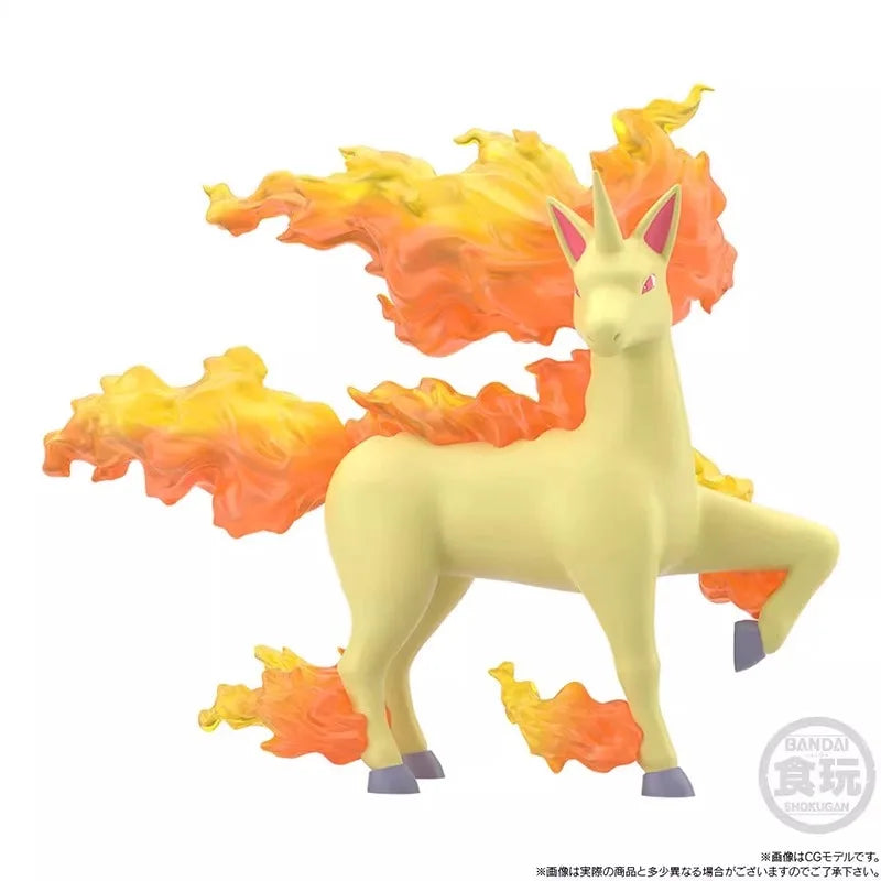 In Stock BANDAI Original Pokemon SCALE WORLD Kanto Region Blaine Rapidash Magmar Anime Figures Toys Gift Collectible Model