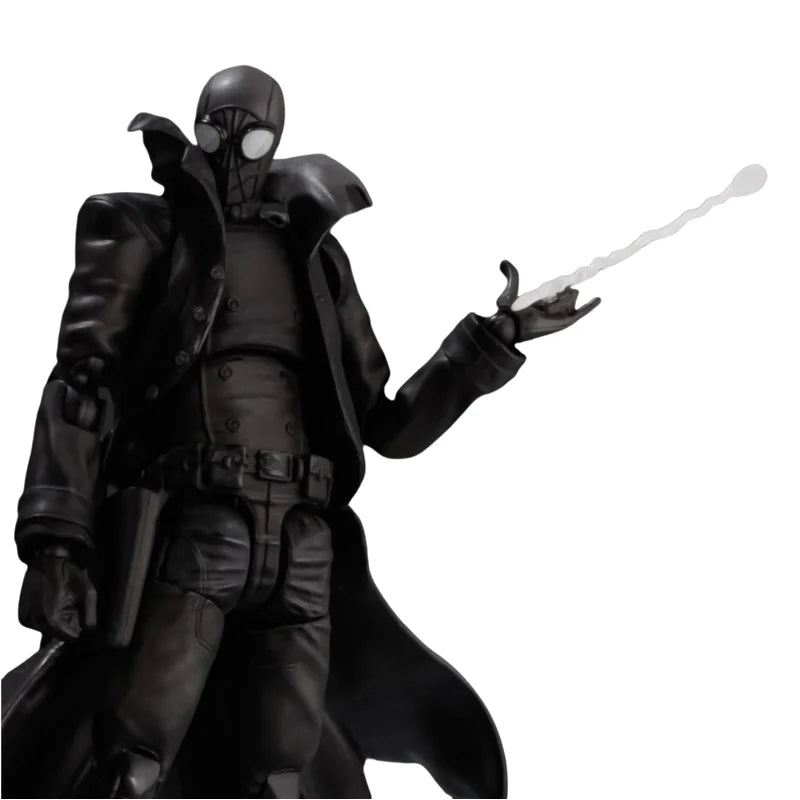 Spider Man Noir Peter Parker Ultimate Black Spider Man Earth-90214 Darkness SHF Toys Action Figure Model Kids Gift