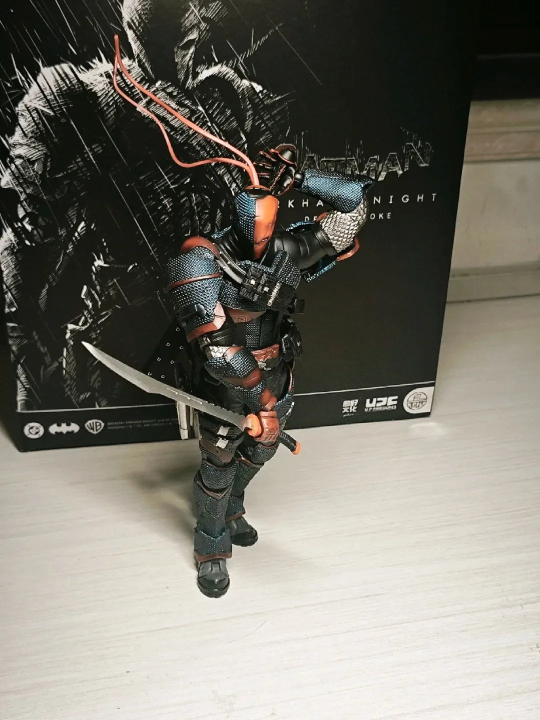 New Lpzz Toys Arkham Knight Batman 1/12 Action Figure V8 Suit Deathstroke Super Man Collection Model Home Decor Boy Statue Gift