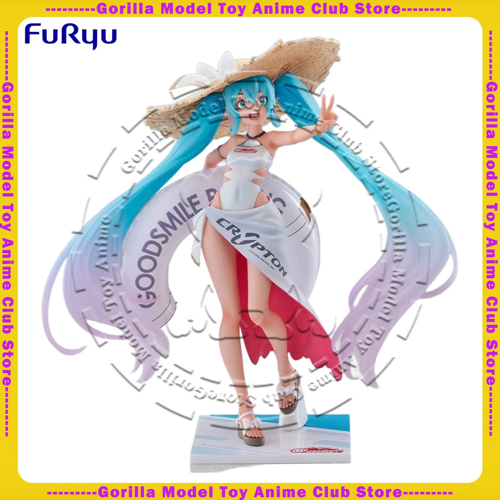 In Stock Original Genuine FuRyu Tenitol Racing Miku 2024 Ver. Vocaloid Figure 210mm Anime Statue Collectible Japanese Model Gift