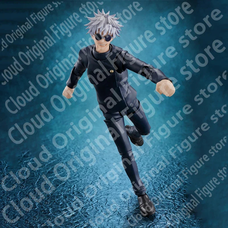 In Stock 100% Bandai SHF S.H.Figurats Jujutsu Kaisen Satoru Gojo High School Anime Action Figure Finished Model Toy Decoration