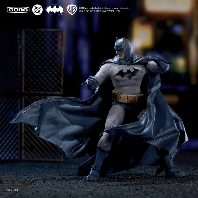 Original GONG DC Hush Batman Action Figure Model Toys 1/12 Bruce Wayne Series Fabric Clothing Model Toy Collectible Gift
