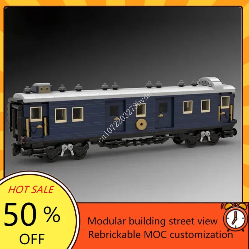 4899PCS MOC Orient Express Train Set Express locomotive Model Custom Puzzle DIY Assembly Technology Education Sets Toys Gifts