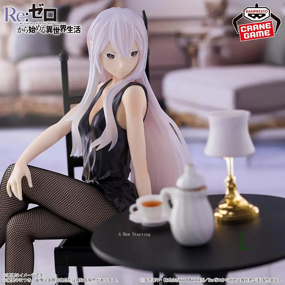 Spot goods Banpresto BANDAI Living in a different world from scratch Relax time Echidna Toy Genuine Figure Model Anime Boxed
