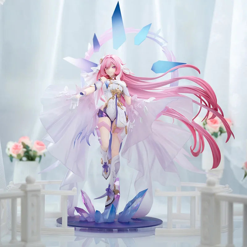 100% Mihoyo Honkai Impact 3rd Elysia Herrscher Of Human: Ego Because Of You Ver. 1/7 Scale Figure 38cm Pvc Statue Collectible
