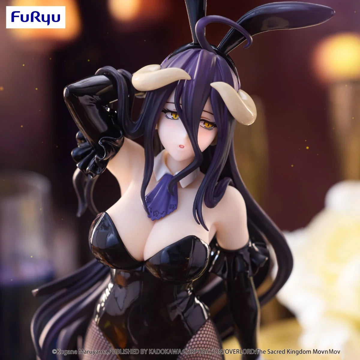 In Stock Original FuRyu Prepainted BiCute Bunnies Overlord Albedo Black Ver. Anime Figure Model Decoration Voluptuous Collection