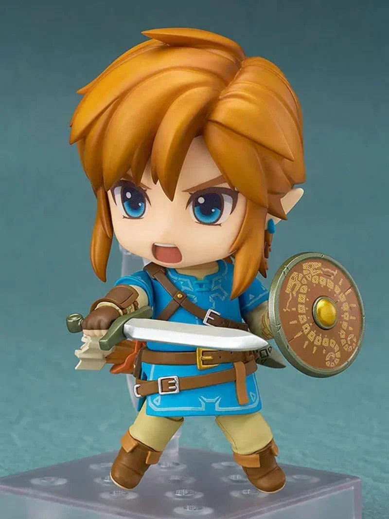 Anime The Legend of Zelda Link Joint mobility Q-version Action Figure PVC Model Statue doll Toy Desk Decor Collection Gift boxed