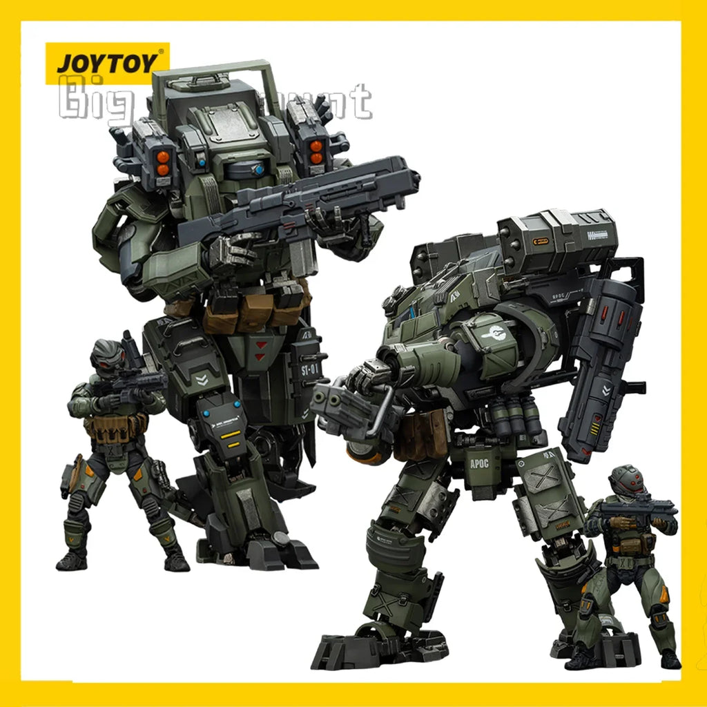 [IN-STOCK]JOYTOY Dark Source Action Figure 1/18 APOC Series Storm Tempestus/Bedrock 4PCS Model