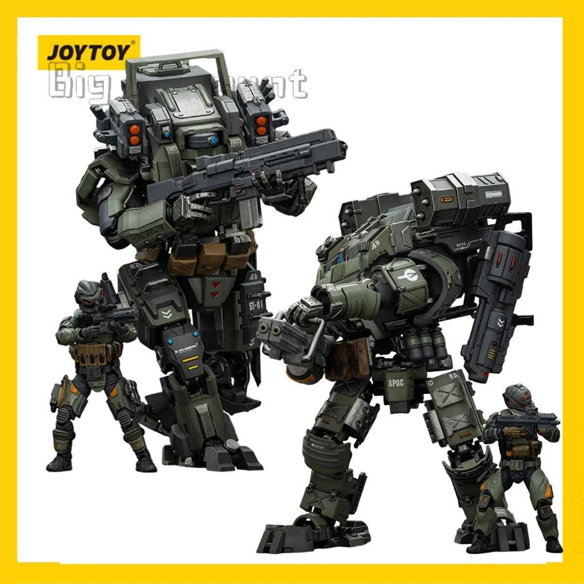 [IN-STOCK]JOYTOY Dark Source Action Figure 1/18 APOC Series Storm Tempestus/Bedrock 4PCS Model