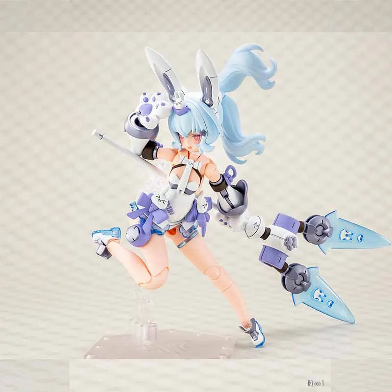 High quality Kotobukiya Original MEGAMI DEVICE PUNI MOFU KURO MAO Anime Action Figure Assembly Model Toys Collectible Model
