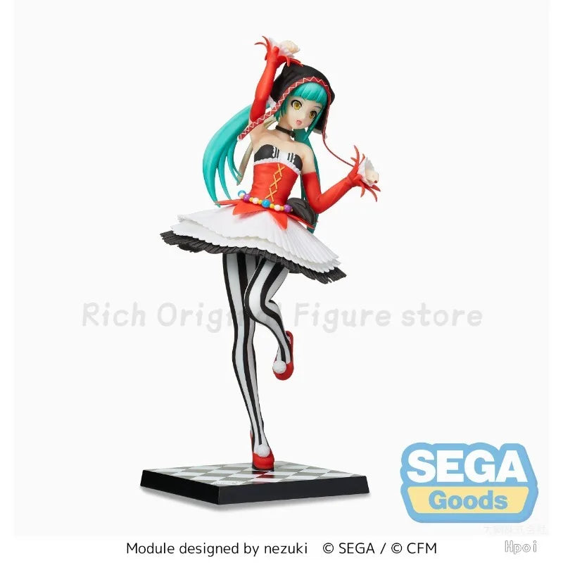 【In Stock】Original SEGA SPM Project DIVA Arcade Future Tone Hatsune Miku Clown Girl Anime Figure Model Toys