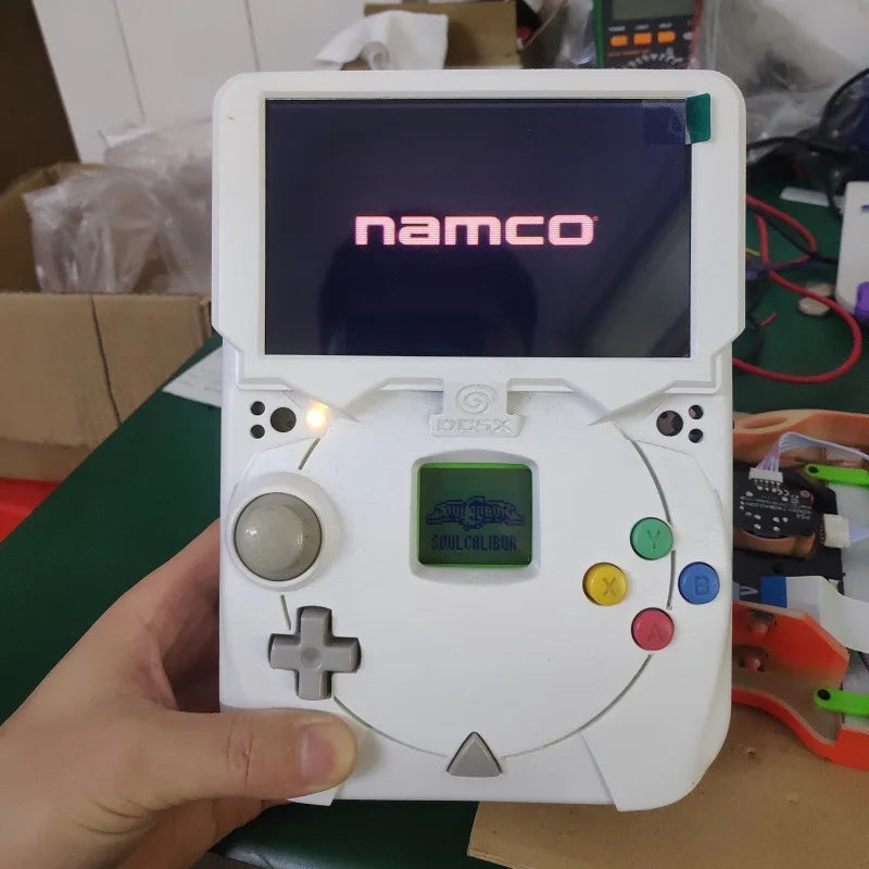 Dreamcast Portable – 4.3″ 16:9 Display  DC motherboard DREAMCAST Pocket Game GDEMU or DREAMSHELL Portable handset Gameboy