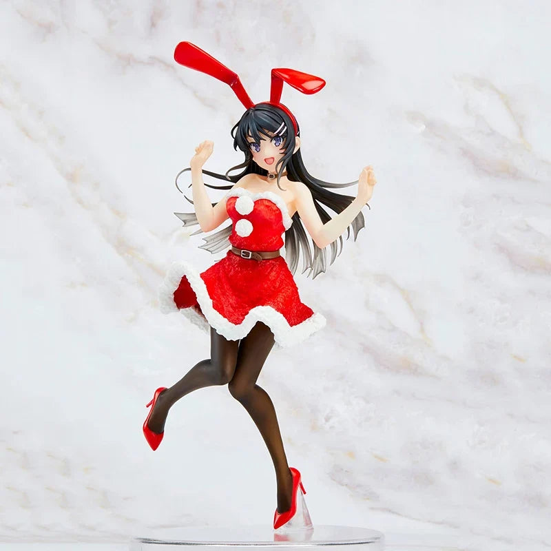 Judai 20cm Original Taito Anime Aobuta Sakurajima Mai Christmas Winter Bunny Mai Senpai PVC Action Figure Collection Model Toys