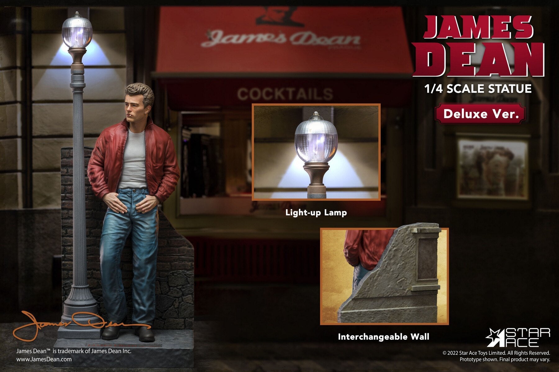 STAR ACE Toys 1/4 James Dean Statue Figur SA4007/4008