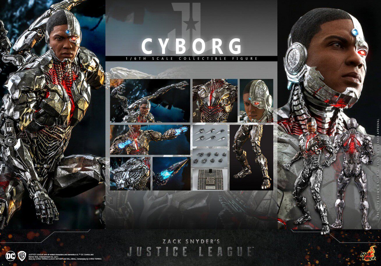 HT 1/6 TMS057 Zack Snyder's Justice League Cyborg Actionfigur