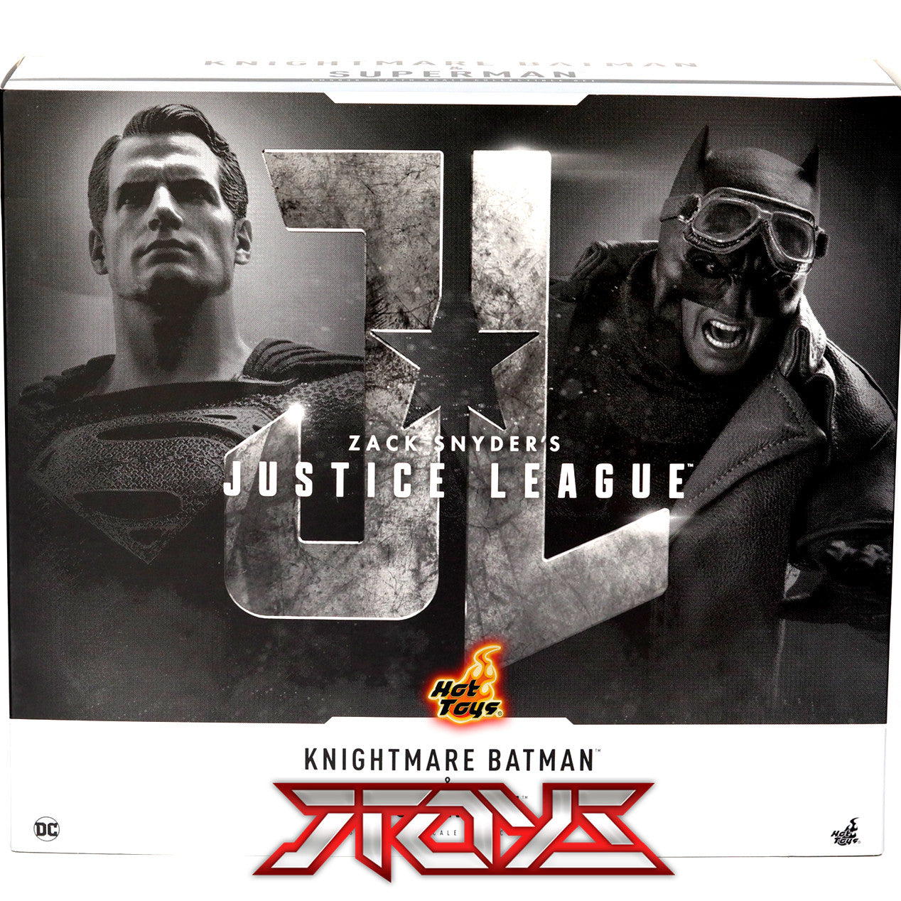HotToys 1/6 TMS038 Justice League Black Superman 4.0 Desert Nightmare Batman Anzug Actionfigur